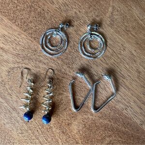 3 Pairs Vintage Earings